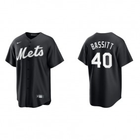 Men's New York Mets Chris Bassitt Black White Replica Official Jersey