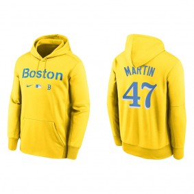 Men's Boston Red Sox Chris Martin Gold City Connect Therma Hoodie