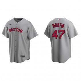 Men's Boston Red Sox Chris Martin Gray Replica Road Jersey