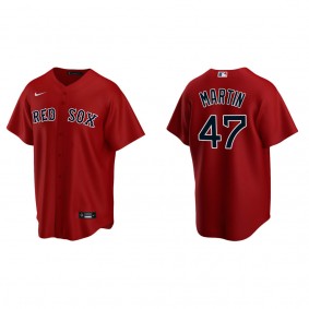Men's Boston Red Sox Chris Martin Red Replica Alternate Jersey