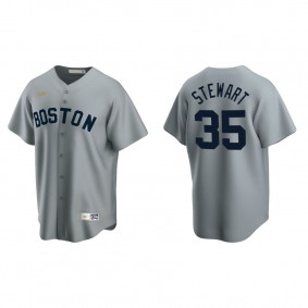 Men's Boston Red Sox Christin Stewart Gray Cooperstown Collection Road Jersey