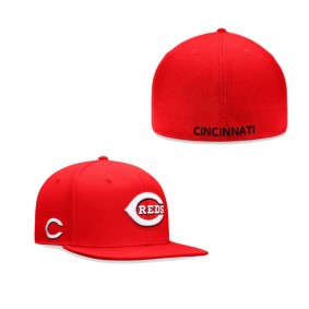 Men's Cincinnati Reds Fanatics Branded Red Iconic Team Patch Fitted Hat