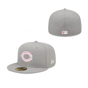 Men's Cincinnati Reds New Era Gray 2022 Mother's Day On-Field 59FIFTY Fitted Hat
