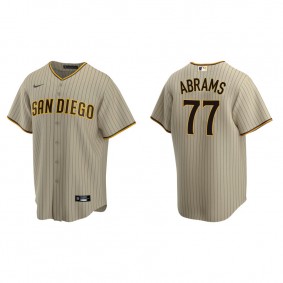 Men's San Diego Padres CJ Abrams Sand Brown Replica Alternate Jersey