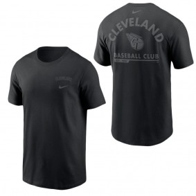 Men's Cleveland Guardians Pitch Black Baseball Club T-Shirt