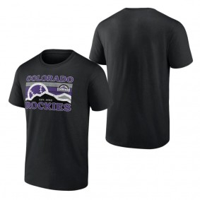 Men's Colorado Rockies Black Mountain Air T-Shirt