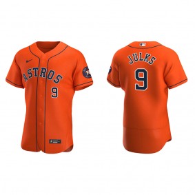 Men's Corey Julks Houston Astros Orange Authentic Alternate Jersey