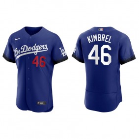 Men's Los Angeles Dodgers Craig Kimbrel Royal 2021 City Connect Authentic Jersey