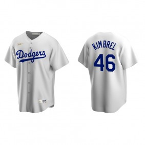 Men's Los Angeles Dodgers Craig Kimbrel White Cooperstown Collection Home Jersey