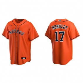Men's David Hensley Houston Astros Orange Replica Alternate Jersey