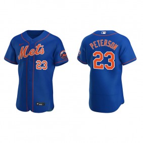Men's New York Mets David Peterson Royal Authentic Alternate Jersey