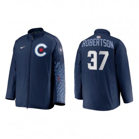 Men's Chicago Cubs David Robertson Navy 2021 City Connect Dugout Jacket