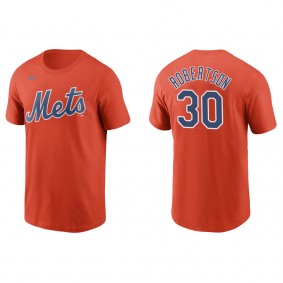 Men's New York Mets David Robertson Orange Name & Number T-Shirt
