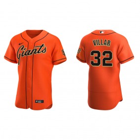 Men's David Villar San Francisco Giants Orange Authentic Alternate Jersey