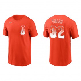 Men's David Villar San Francisco Giants Orange City Connect T-Shirt