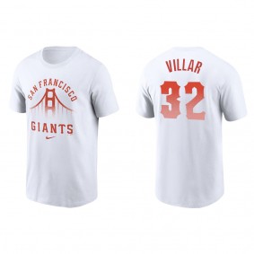 Men's David Villar San Francisco Giants White City Connect Graphic T-Shirt