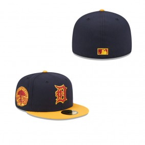 Men's Detroit Tigers Navy Gold Primary Logo 59FIFTY Fitted Hat