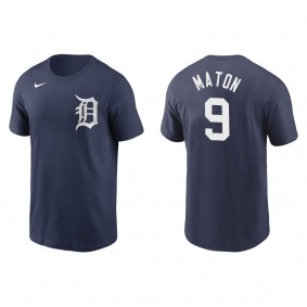 Men's Nick Maton Detroit Tigers Navy Name & Number T-Shirt