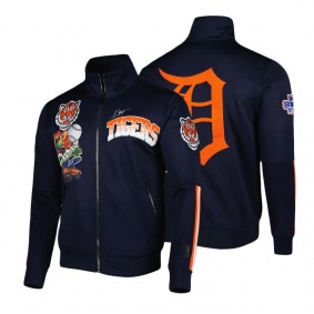 Men's Detroit Tigers Pro Standard Navy Hometown Full-Zip Track Jacket