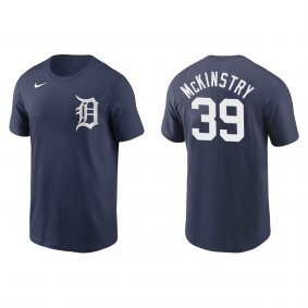 Men's Zach McKinstry Detroit Tigers Navy Name & Number T-Shirt