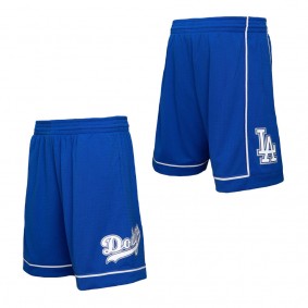 Men's Los Angeles Dodgers Mitchell & Ness Royal Team ID Mesh Shorts