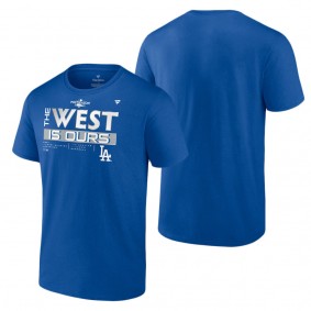 Men's Los Angeles Dodgers Royal 2022 NL West Division Champions Locker Room Big & Tall T-Shirt