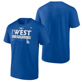 Men's Los Angeles Dodgers Royal 2022 NL West Division Champions Locker Room T-Shirt