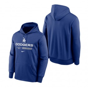 Men's Los Angeles Dodgers Royal 2022 Postseason Authentic Collection Dugout Pullover Hoodie