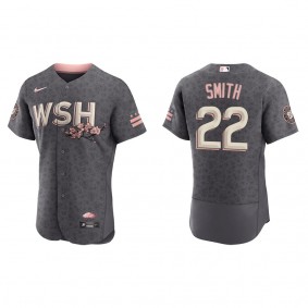 Men's Dominic Smith Washington Nationals Gray City Connect Authentic Jersey