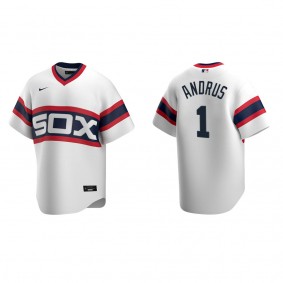 Men's Elvis Andrus Chicago White Sox White Cooperstown Collection Home Jersey