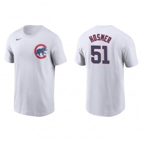 Men's Eric Hosmer Chicago Cubs White Name & Number T-Shirt