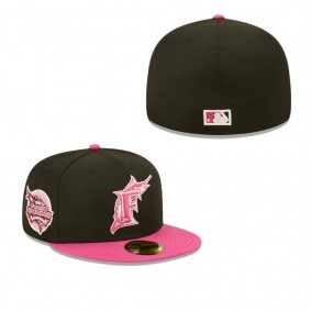Men's Florida Marlins Black Pink 2003 World Series Champions Passion 59FIFTY Fitted Hat
