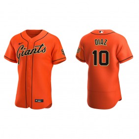 Men's Isan Diaz San Francisco Giants Orange Authentic Alternate Jersey