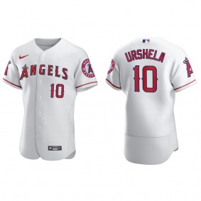 Men's Los Angeles Angels Gio Urshela White Authentic Home Jersey