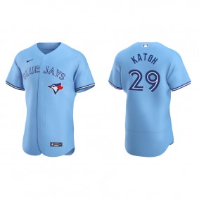 Men's Toronto Blue Jays Gosuke Katoh Powder Blue Authentic Home Jersey