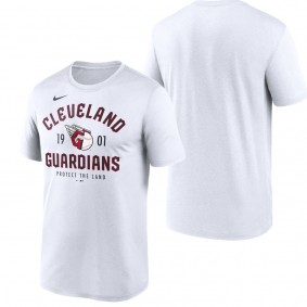 Men's Cleveland Guardians Nike White Legend Established T-Shirt