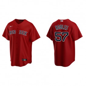Men's Boston Red Sox Hansel Robles Red Replica Alternate Jersey