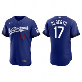 Men's Los Angeles Dodgers Hanser Alberto Royal 2021 City Connect Authentic Jersey