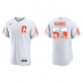 Men's San Francisco Giants Heliot Ramos White 2021 City Connect Authentic Jersey