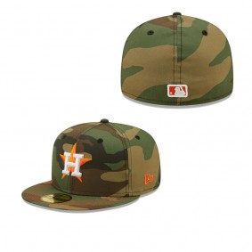 Men's Houston Astros Camo Team Color Undervisor 59FIFTY Fitted Hat