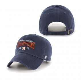 Men's Houston Astros Navy 2022 American League Champions Clean Up Adjustable Hat