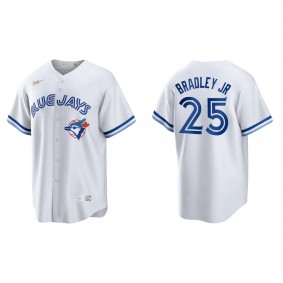 Men's Toronto Blue Jays Jackie Bradley Jr. White Cooperstown Collection Home Jersey
