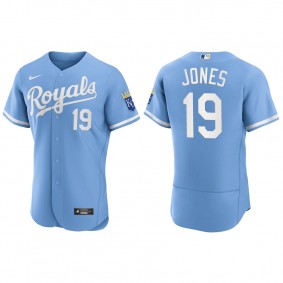 Men's Kansas City Royals JaCoby Jones Powder Blue Authentic Jersey