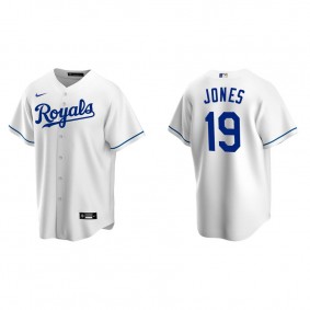 Men's Kansas City Royals JaCoby Jones White Replica Home Jersey