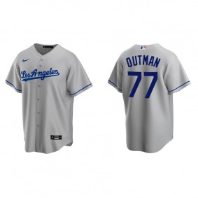 Men's Los Angeles Dodgers James Outman Gray Replica Road Jersey