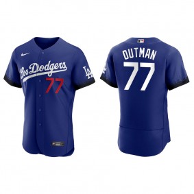 Men's Los Angeles Dodgers James Outman Royal 2021 City Connect Authentic Jersey