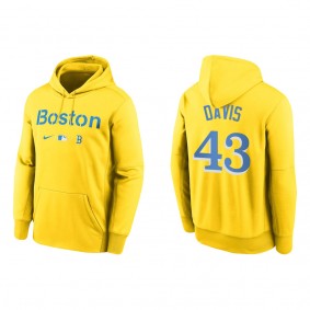 Men's Boston Red Sox Jaylin Davis Gold City Connect Therma Hoodie