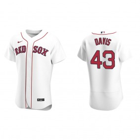 Men's Boston Red Sox Jaylin Davis White Authentic Home Jersey