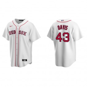 Men's Boston Red Sox Jaylin Davis White Replica Home Jersey
