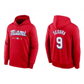 Men's Jean Segura Miami Marlins Red City Connect Therma Hoodie